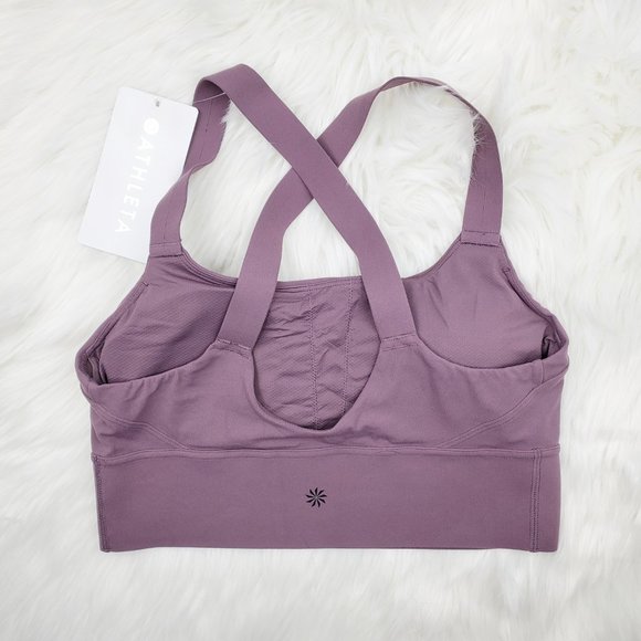 NWT Athleta Purple Formation Longline Sports Bra - Picture 5 of 7